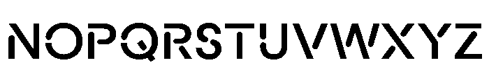 Macan Stencil Semi Bold Font UPPERCASE