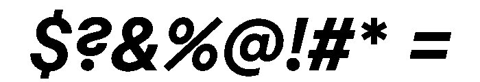 Macan Thai Bold Italic Font OTHER CHARS