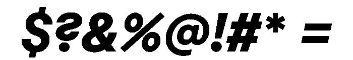 Macan Thai Extra Bold Italic Font OTHER CHARS