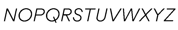 Macan Thai Light Italic Font UPPERCASE
