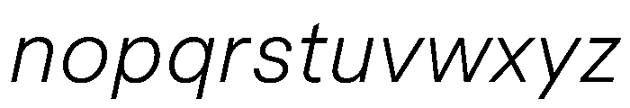 Macan Thai Light Italic Font LOWERCASE