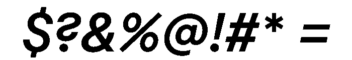 Macan Thai Semi Bold Italic Font OTHER CHARS