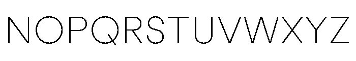 Macan Thin Font UPPERCASE