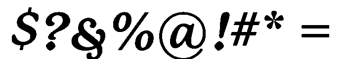 Mackinac Bold Italic Font OTHER CHARS