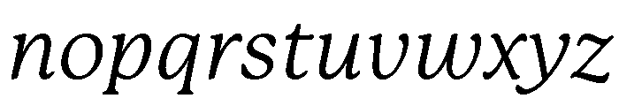 Mackinac Book Italic Font LOWERCASE