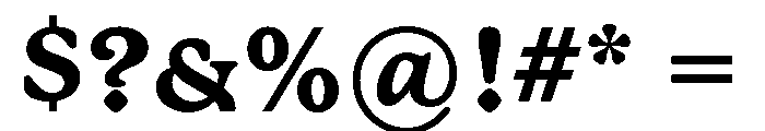 Mackinac Extra Bold Font OTHER CHARS