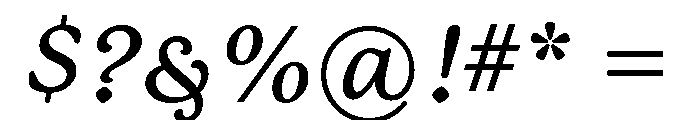 Mackinac Medium Italic Font OTHER CHARS