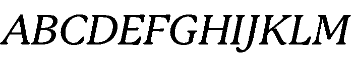 Mackinac Medium Italic Font UPPERCASE