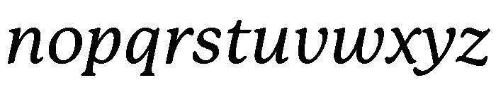 Mackinac Medium Italic Font LOWERCASE