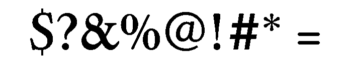 Madrid Medium Font OTHER CHARS