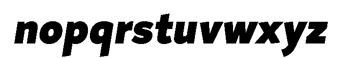 Magdelin Alt Black Italic Font LOWERCASE