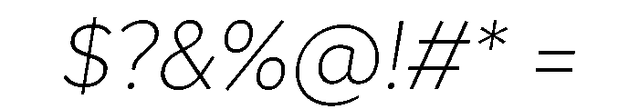 Magdelin Alt Extra Light Italic Font OTHER CHARS