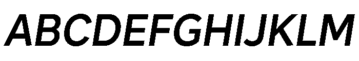 Magdelin Alt Semi Bold Italic Font UPPERCASE