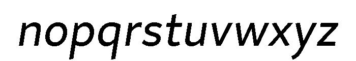 Magdelin Alt Text Italic Font LOWERCASE