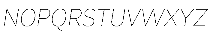 Magdelin Alt Thin Italic Font UPPERCASE