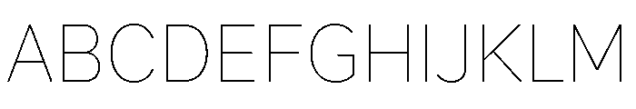 Magdelin Alt Thin Font UPPERCASE