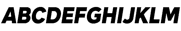 Magdelin Black Italic Font UPPERCASE