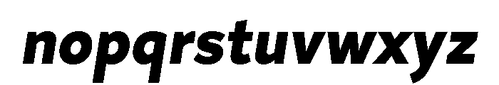 Magdelin Extra Bold Italic Font LOWERCASE