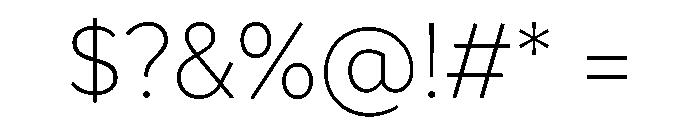 Magdelin Extra Light Font OTHER CHARS