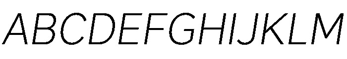 Magdelin Light Italic Font UPPERCASE
