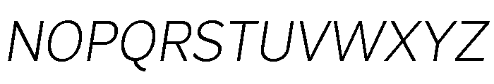 Magdelin Light Italic Font UPPERCASE