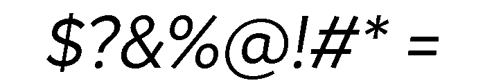 Magdelin Regular Italic Font OTHER CHARS