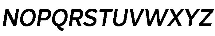 Magdelin Semi Bold Italic Font UPPERCASE