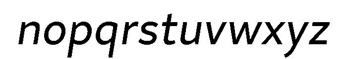 Magdelin Text Italic Font LOWERCASE