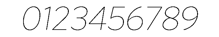 Magdelin Thin Italic Font OTHER CHARS