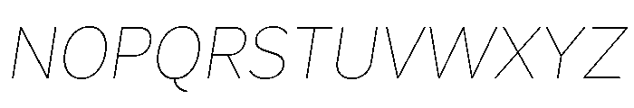 Magdelin Thin Italic Font UPPERCASE
