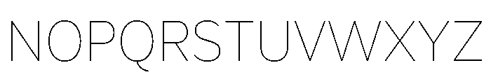 Magdelin Thin Font UPPERCASE