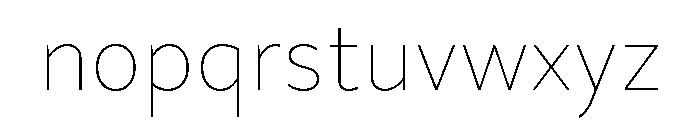 Magdelin Thin Font LOWERCASE
