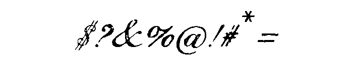 Magesta Script Light Font OTHER CHARS
