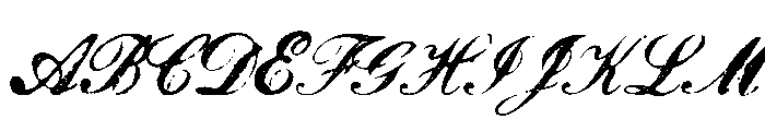 Magesta Script Light Font UPPERCASE