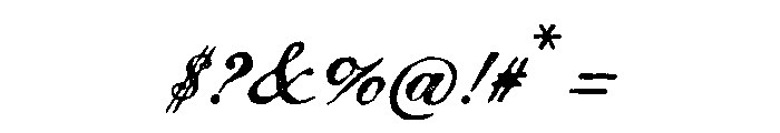 Magesta Script Regular Font OTHER CHARS