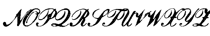 Magesta Script Regular Font UPPERCASE