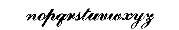Magesta Script Regular Font LOWERCASE