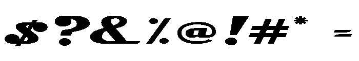 Magneto Extended Super Bold Font OTHER CHARS
