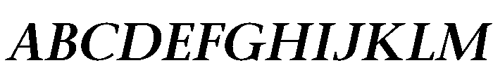 Mai Bold Italic Font UPPERCASE