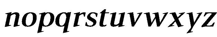 Mai Bold Italic Font LOWERCASE