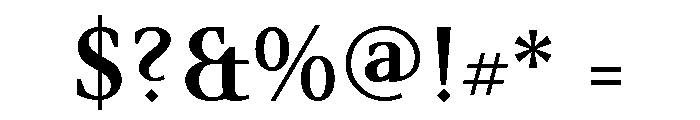 Mai Bold Font OTHER CHARS
