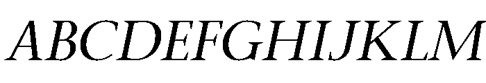 Mai Regular Italic Font UPPERCASE