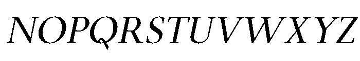 Mai Regular Italic Font UPPERCASE