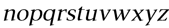 Mai Regular Italic Font LOWERCASE