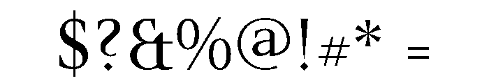 Mai Regular Font OTHER CHARS