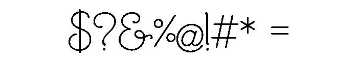 Mandevilla Bold Font OTHER CHARS