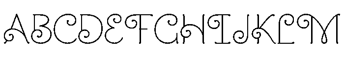 Mandevilla Bold Font UPPERCASE