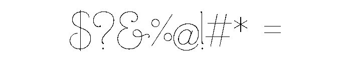 Mandevilla Light Font OTHER CHARS