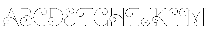 Mandevilla Light Font UPPERCASE