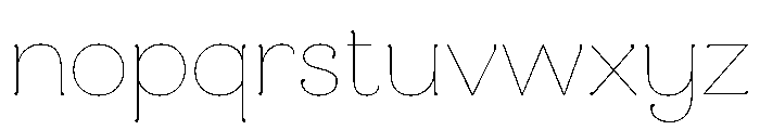 Mandevilla Light Font LOWERCASE